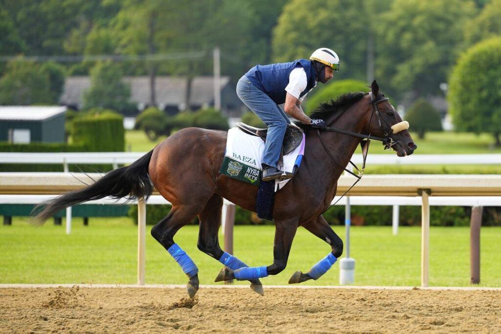 baeza belmont stakes training